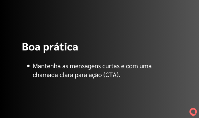 Boa prática para réguas de relacionamento via sms.